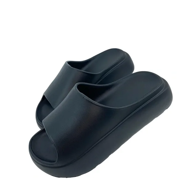 Platform Slides for Women EVA Sz 9 Thick Sole Non Slip Outdoor Sandals - Picture 3 of 7